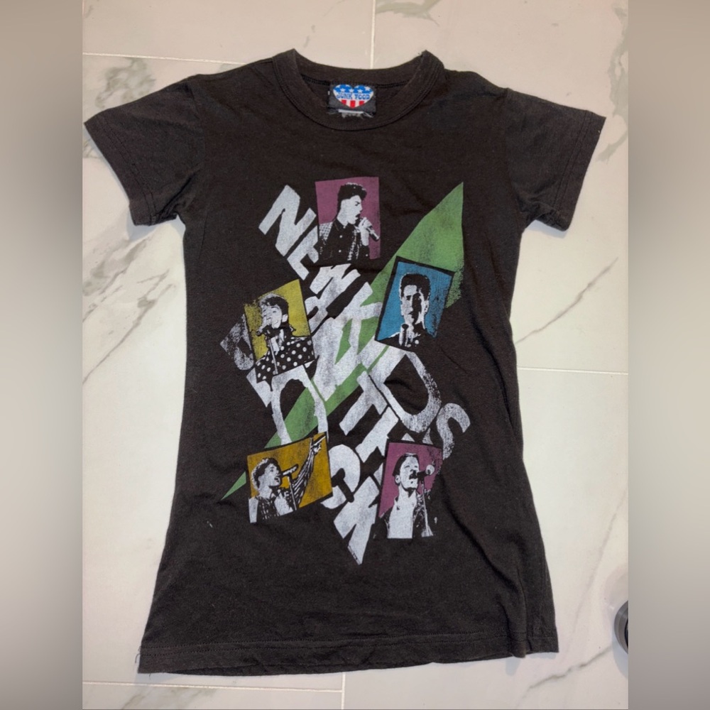 Junk Food 2007 New Kids On The Block Girls Cut Baby Tee